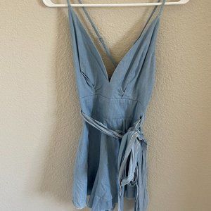 Chambray Romper